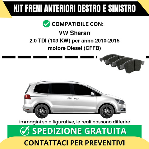 Pastiglie freno anteriori per - freno,