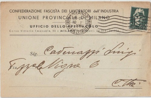 1940 milano ufficio - ufficio, dello