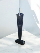 Manichino da esposizione moderno in legno nero e plexiglass - design boutique