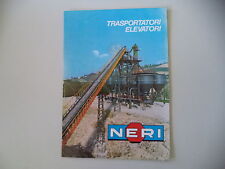 - CATALOGO DEPLIANT BROCHURE TRASPORTATORI ELEVATORI NERI ALBANO  CENTO FERRARA