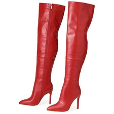 Stivali donna alti coscia zip