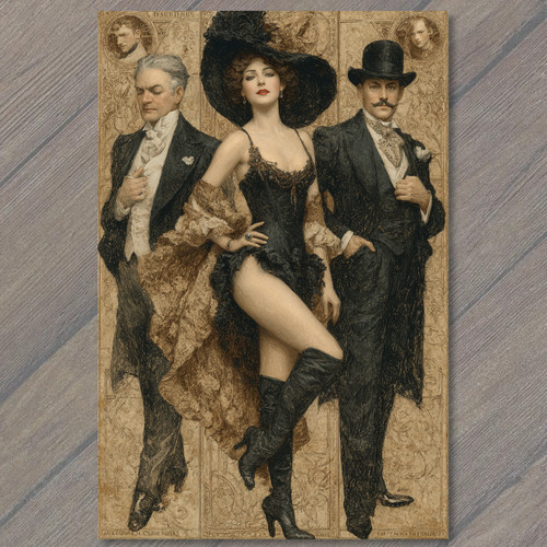 Cappello art card burlesque - art,