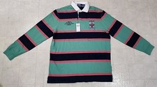Polo rugby uomo RALPH LAUREN taglia XXL maglia a righe vestibilità classica nuova con etichetta