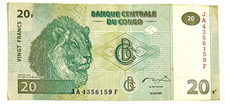 Banconota Congo (RDC) 20