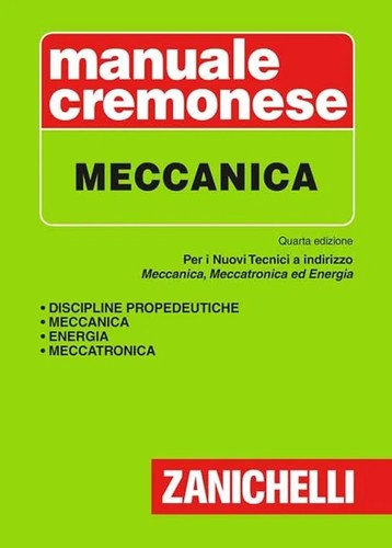 Manuale cremonese meccanica - manuale,