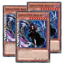 GIMMICK PUPPET ROUGE DOLL 3x (Burattino Arnese Bambola) Comune MP25 EN380 • 1Ed