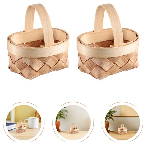 Set scatole legno cesto - 7,