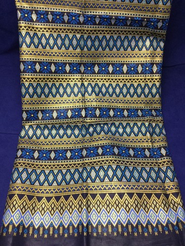 Gonna lunga blu - n.2714, batik