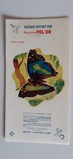Buvard vintage Margarine PEL'OR Papillon APATURE DES FORÊTS 4éme Série