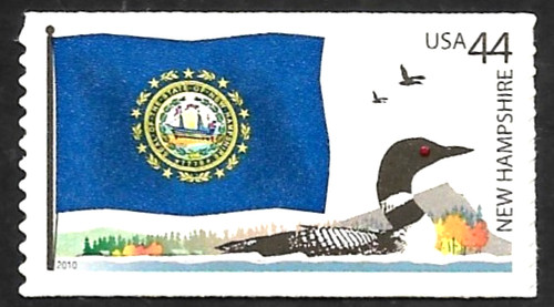New hampshire state - flag, us