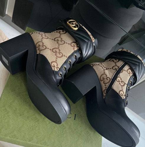 Stivali gucci marmont pelle - marmont, in