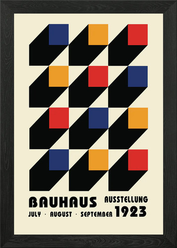 Poster geometrico bauhaus - poster, con