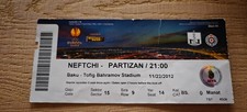 Biglietto 2012 Neftchi Baku