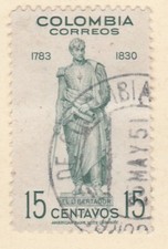 Colombia 1948 15c usato bene A8P55F165