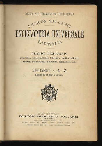 Lexicon vallardi enciclopedia - lexicon,
