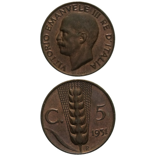 Regno italia centesimi 1931 - centesimi,
