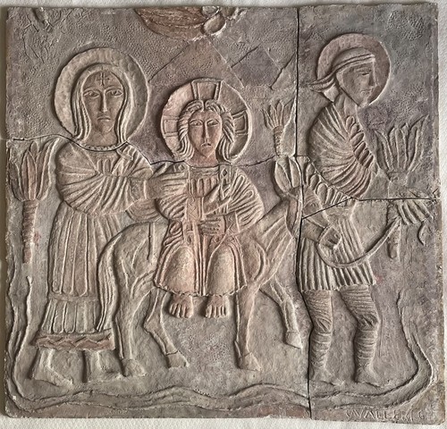Bassorilievo terracotta - in,