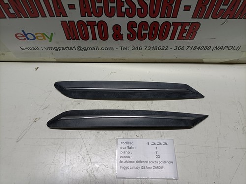 Coppia deflettore scocca - deflettore,