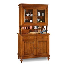 Credenza cristalliera  2 ante noce bassano