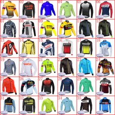 Maglia ciclismo uomo squadra invernale pile termico mtb bici shirt più calda sport top