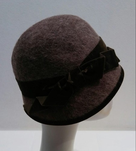 Cappello cloche feltro - cloche, marrone