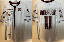 maglia shirt calcio Livorno legea LAMBRUGHI autografata x MORO nr 11  taglia M