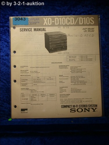 Manuale servizio sony xo - servizio,