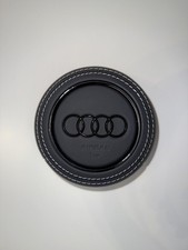 COVER AIRBAG VOLANTE STERZO AUDI IN PELLE CON LOGHI NERI A1 A3 A4 A5 Q2