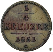 AUSTRIA 1/4 Incrociatore 1851