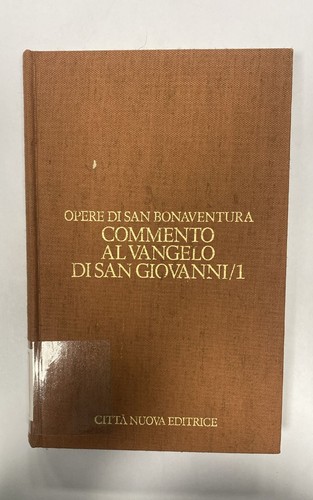 Bonaventura commento al - bonaventura,