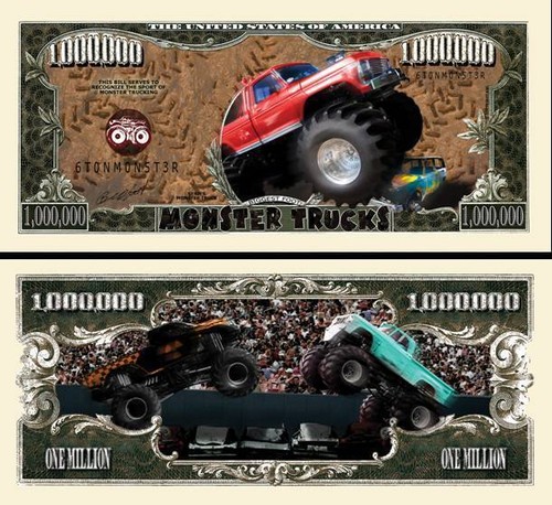 4x4 monster camion banconota - 4x4,