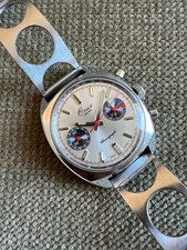 Vintage Onice Chronograph Polso Carica Manuale Eta Valjoux 7733 - 36 MM Circa