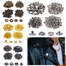 Borchie a pressione resistenti 17 mm chiusure a scatto bottoni pelle ottone cucito