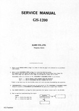 Elmo GS1200 User manual PDF GS