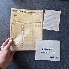 MECCANO avril 1950 BON DE