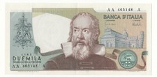2000 LIRE  GALILEO  PRIMA
