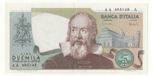 2000 lire galileo prima - ,