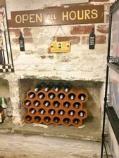 Porta vino terracotta con - in,