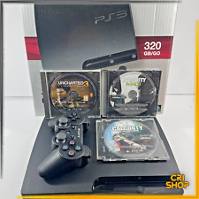 ? SONY PS3 SLIM 320GB BOXATA MOD. CECH-3004B COMPLETA CONTROLLER + 3 GIOCHI ?