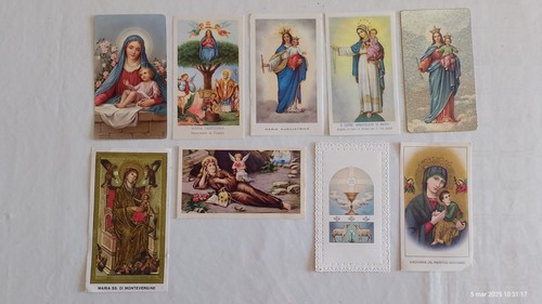 Lotto santini antichi holy - santini,