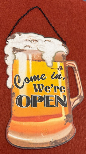 Tazza birra aperta - , insegna