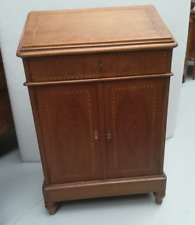 ANTICO FINE '800 MOBILETTO LEGGIO PICCOLO SCRITTOIO in LEGNO INTARSIATO