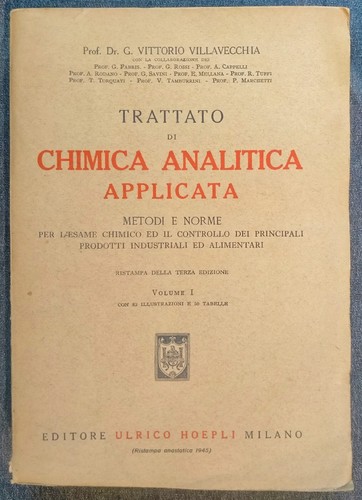 Trattato chimica analitica - chimica,