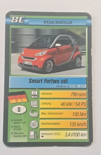 Smart fortwo cdi scheda - cdi,