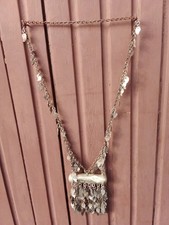 COLLANA HIPPIE ANNI '60 LUNGA 84cm CON CIONDOLO TAWEEZ APRIBILE – LEGGI TESTO