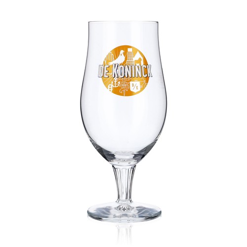 Bicchiere birra koninck - bicchiere,