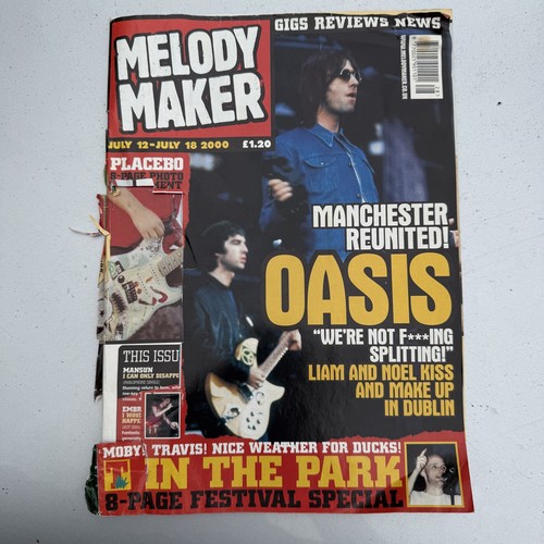 Oasis melody maker - oasis, 2000