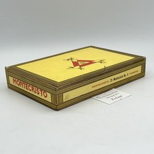 Scatola Vintage Vuota In Legno porta Sigari 25 Habana Montecristo no. 4 Cuba 