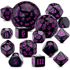 15 Pezzi Set Di Dadi Poliedrici D3-D100 Dadi Da Gioco Dadi D&D per Dungeons Drag