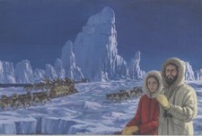 BAITA A. tavola originale : Il paese delle pellicce - J. Verne -  Capitol 1958